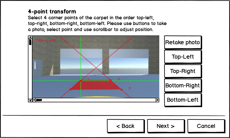 Figure 19. UI - Select-4-point screen
